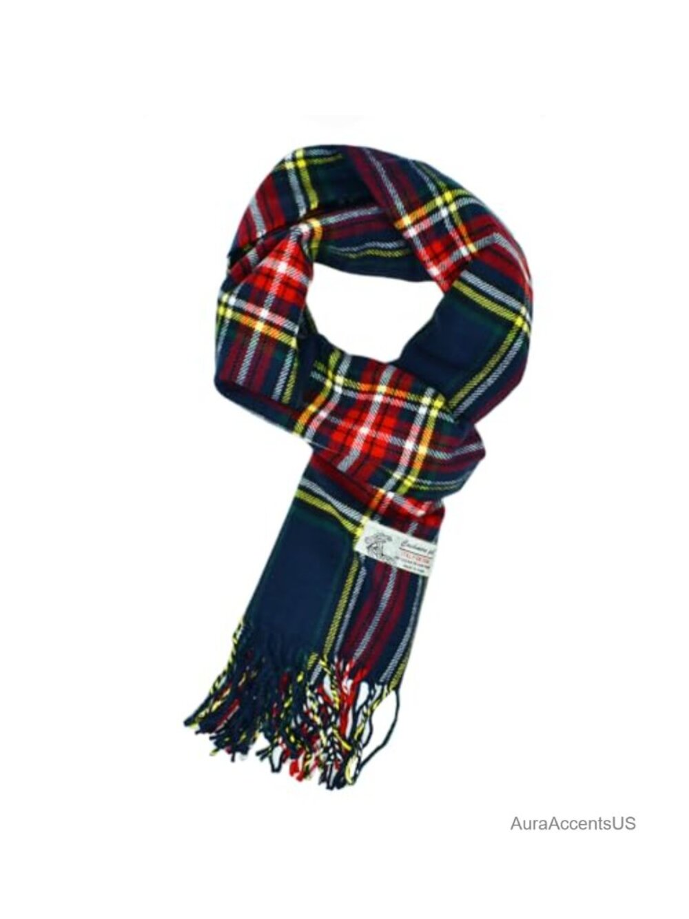 Cashmere Feel Scottish Tartan Plaid Winter Scarf Soft Tassel Wrap